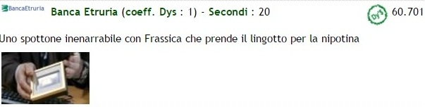 PRODUCT PLACEMENT BANCA ETRURIA